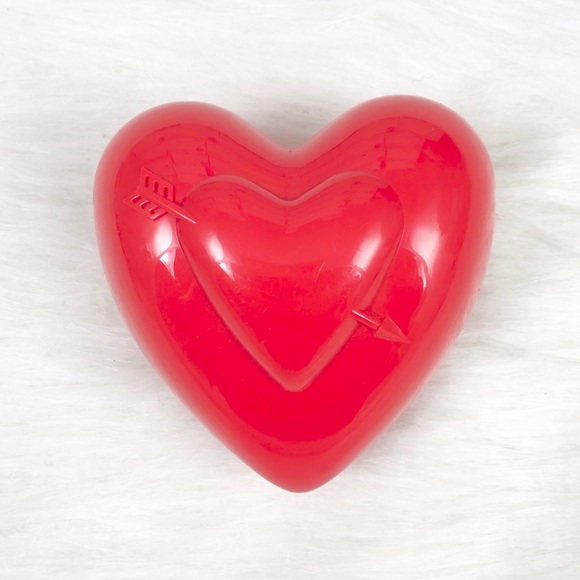 Bags | Red Heart Shaped Plastic Gift Box Container | Poshmark